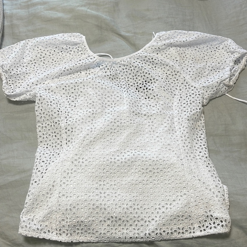 Brand new j crew white blouse top.